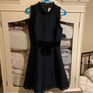 Kate Spade Dress size 4 dark blue black velvet
